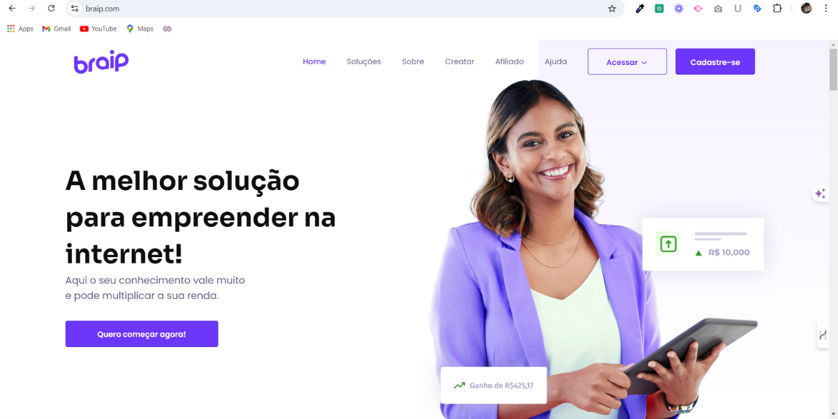 Como se Inscrever na Plataforma Braip e Escolher Produtos para Promover