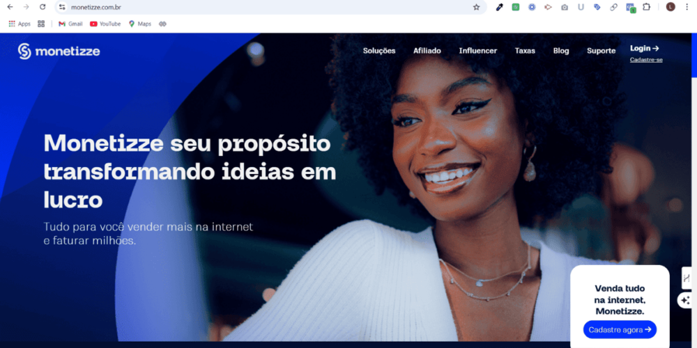 Como se cadastrar na monetizze